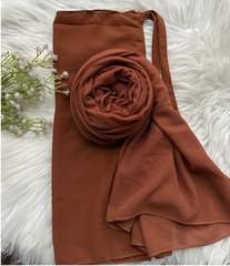 Hijab Naqab Set - Neon Orange