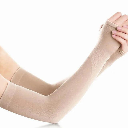 Ice Fabric Arm Sleeves Pack of 3 Black_White_Skin